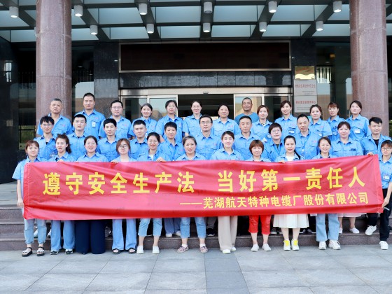 遵守安全生产法 当好第一责任人 / 芜湖航天特种电缆厂有限公司召开“2022年安全生产月”活动动员大会